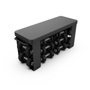 BLK BOX Fit Bench top with dumbbell storage