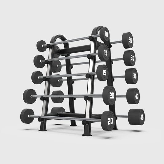 BLK BOX Fixed Barbell & Storage Rack Bundle