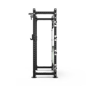 BLK BOX Mirror Attachment with Brackets on rack side view