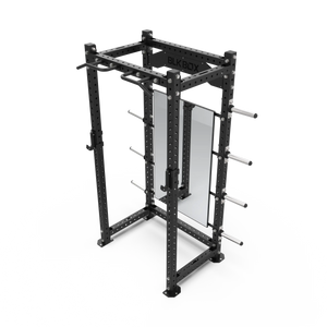 BLK BOX Mirror Attachment with Brackets above rack angle