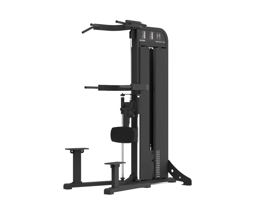 BLK BOX Pin Loaded Chin Dip Assist Render Front Side