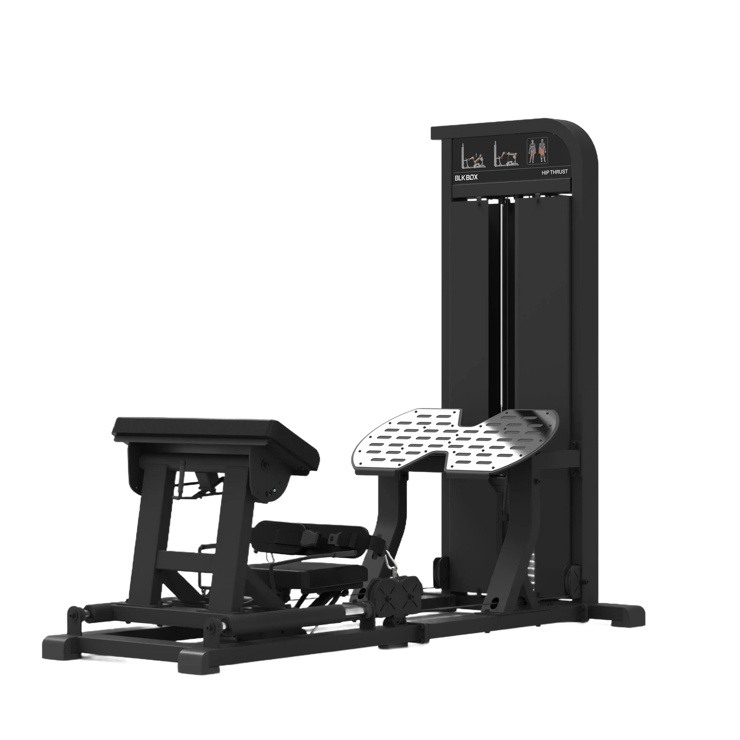 BLK BOX Pin Loaded Hip Thrust Render back