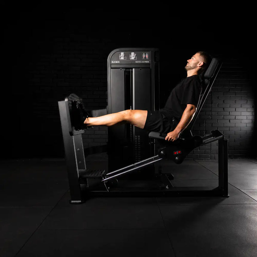 BLK BOX Pin Loaded Leg Press in use full press