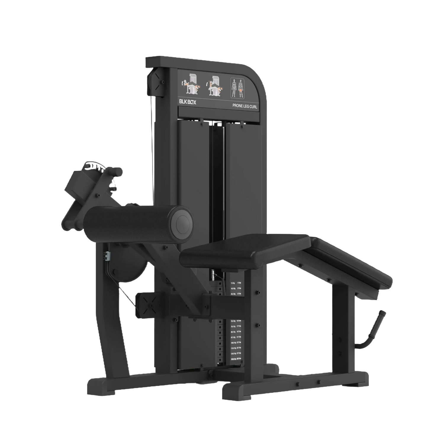BLK BOX Pin Loaded Prone Leg Curl
