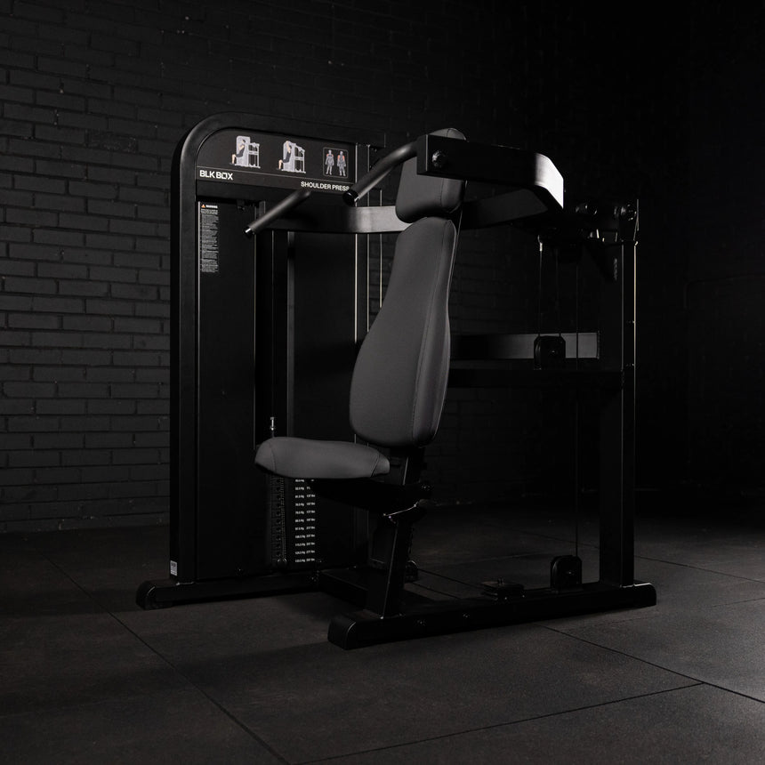 BLK BOX Pin Loaded Shoulder Press Front Lower