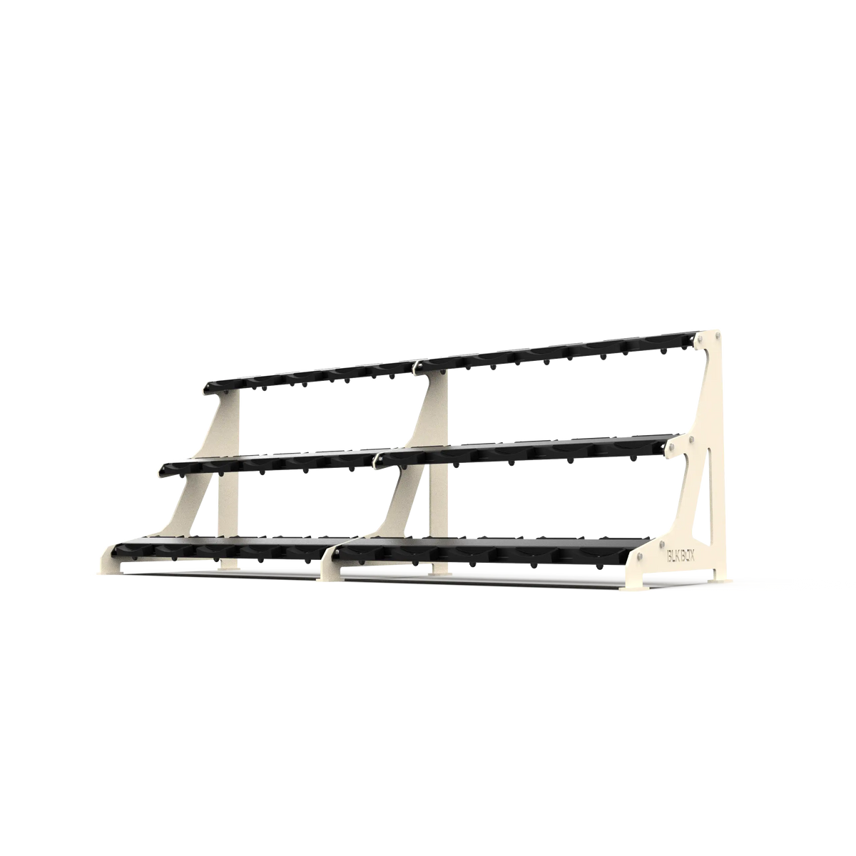 BLK BOX Premium 3 Tier Dumbbell Rack Flat White
