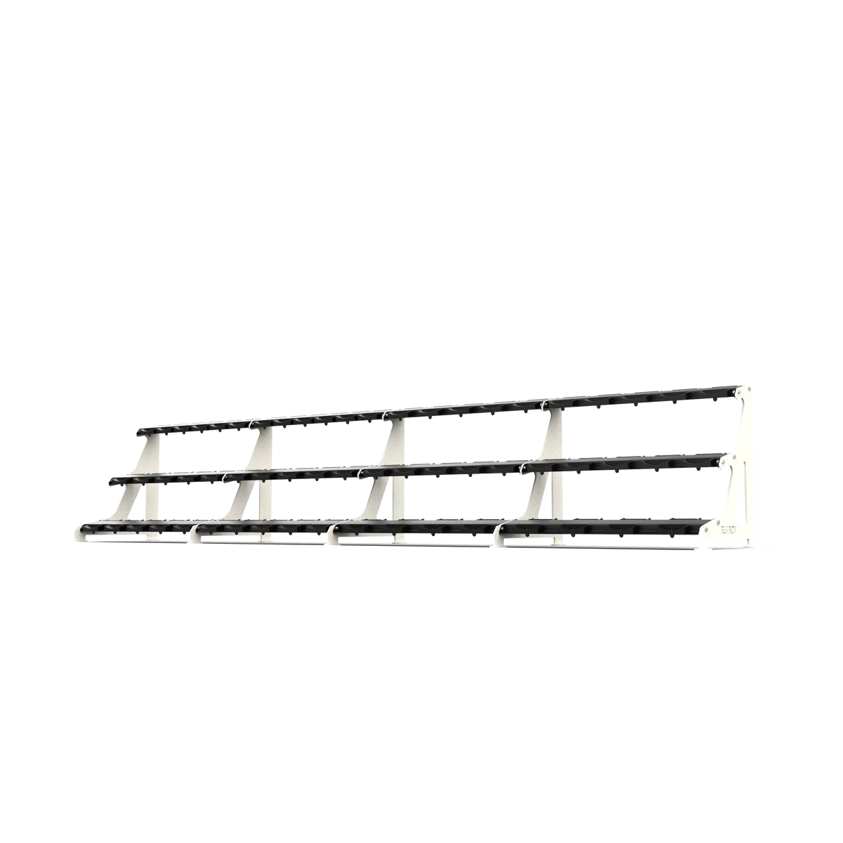 BLK BOX Premium 3 Tier Dumbbell Rack 60kg Pure White