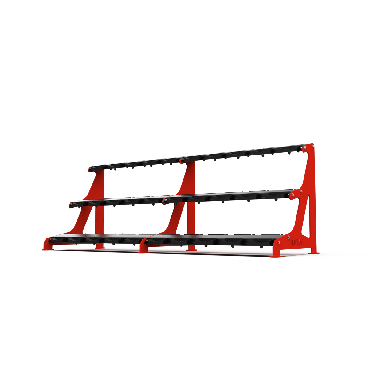 BLK BOX Premium 3 Tier Dumbbell Rack 30kg Traffic Red