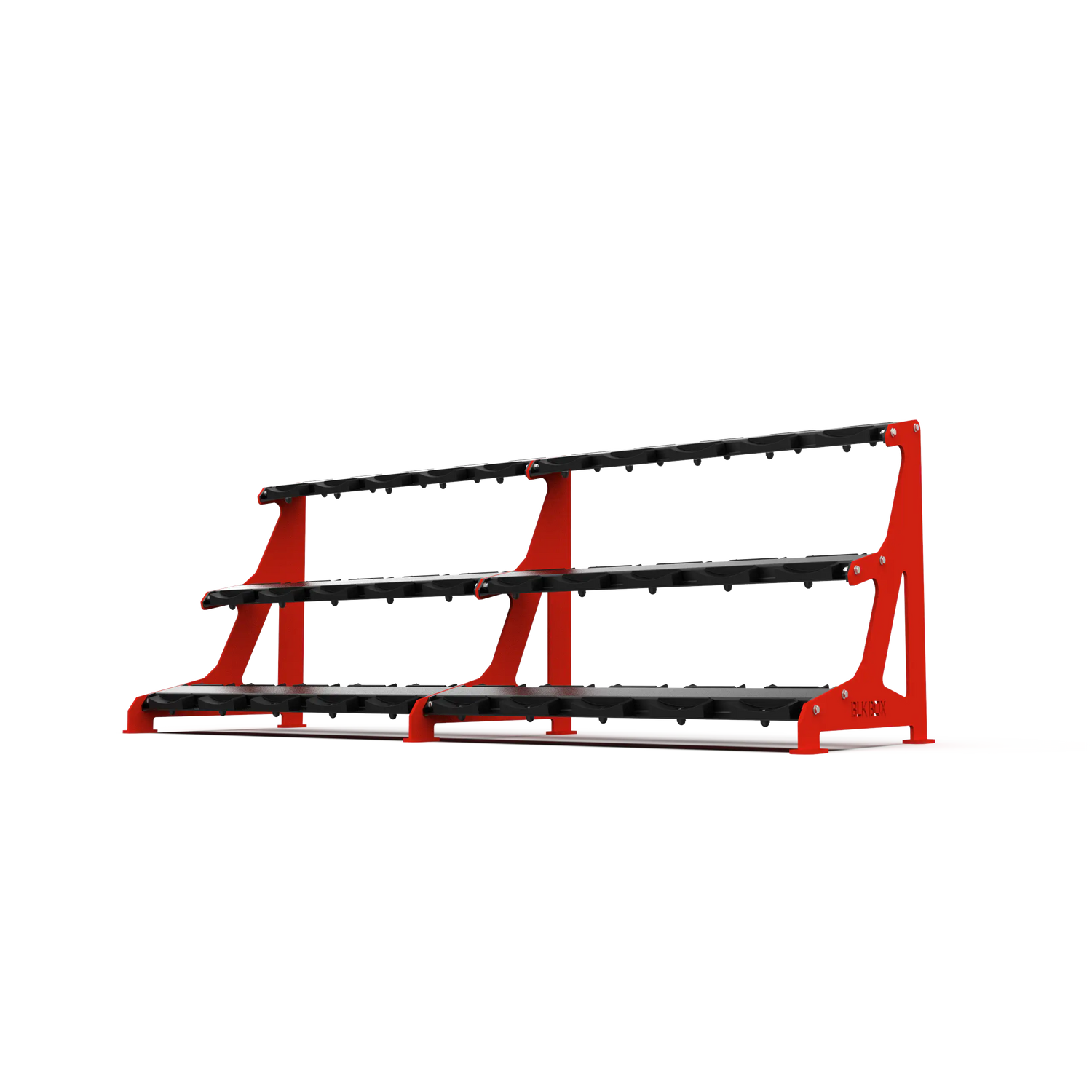 BLK BOX Premium 3 Tier Dumbbell Rack 30kg Traffic Red