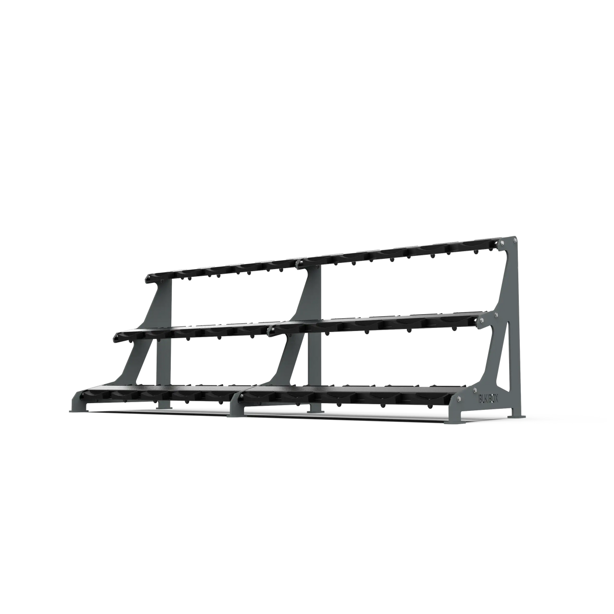 BLK BOX Premium 3 Tier Dumbbell Rack 30kg Graphite Grey
