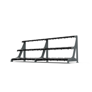 BLK BOX Premium 3 Tier Dumbbell Rack 30kg Graphite Grey