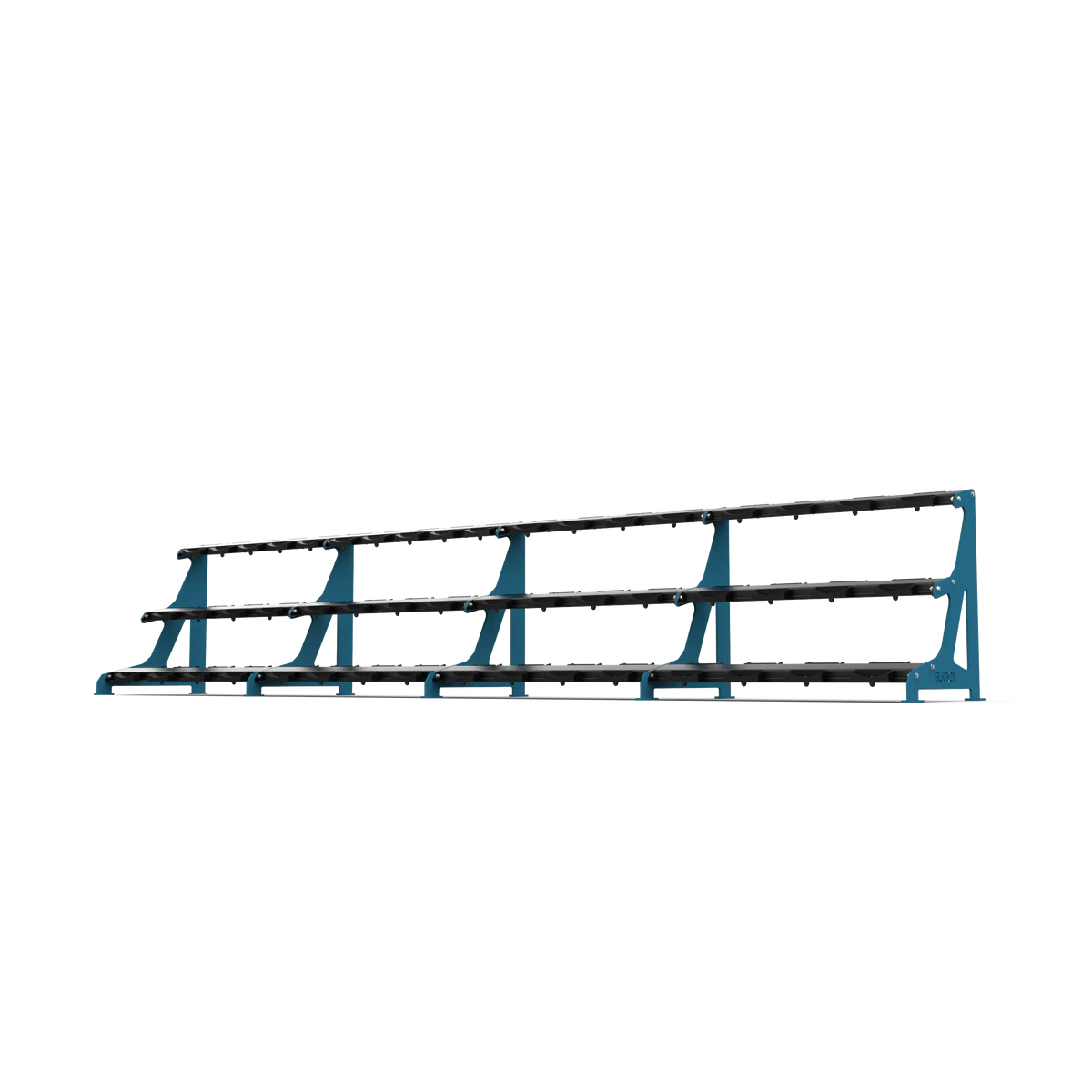 BLK BOX Premium 3 Tier Dumbbell Rack Azure Blue