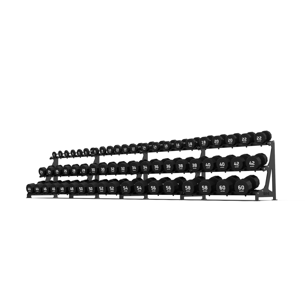 BLK BOX Premium 3 Tier Dumbbell Rack 60kg