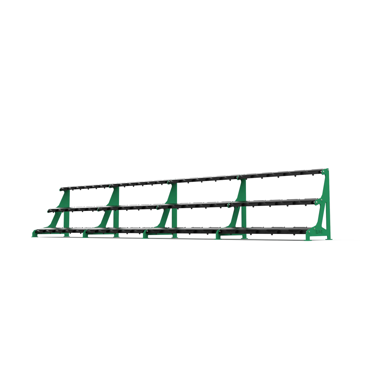 BLK BOX Premium 3 Tier Dumbbell Rack 60kg Signal Green