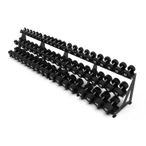 BLK BOX Premium 3 Tier Dumbbell Rack 60kg high angle