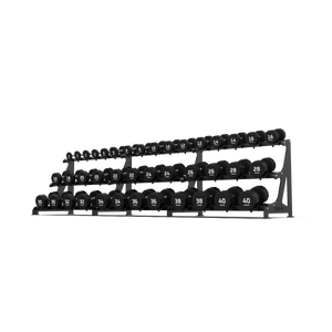 BLK BOX Premium 3 Tier Dumbbell Rack 40kg angle