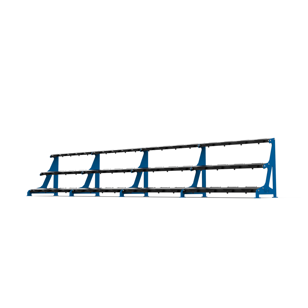 BLK BOX Premium 3 Tier Dumbbell Rack 50kg Signal Blue