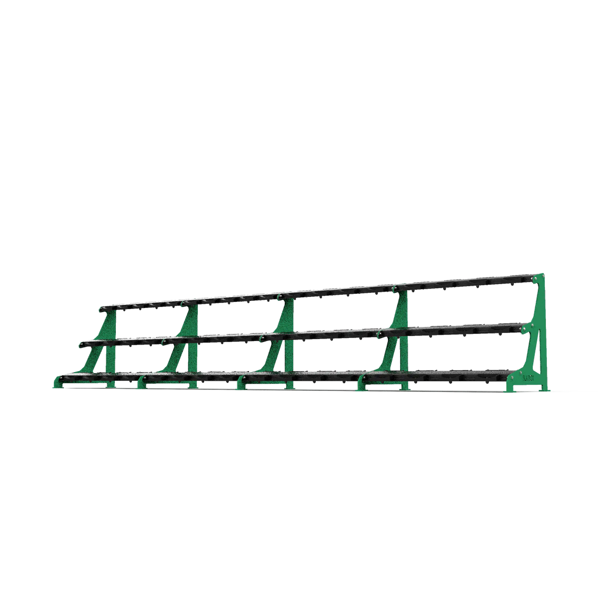 BLK BOX Premium 3 Tier Dumbbell Rack Signal Green