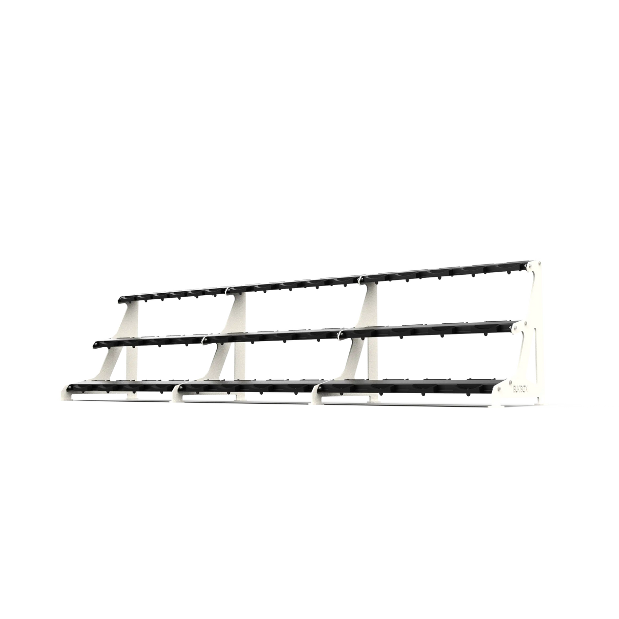 BLK BOX Premium 3 Tier Dumbbell Rack 40kg Pure White