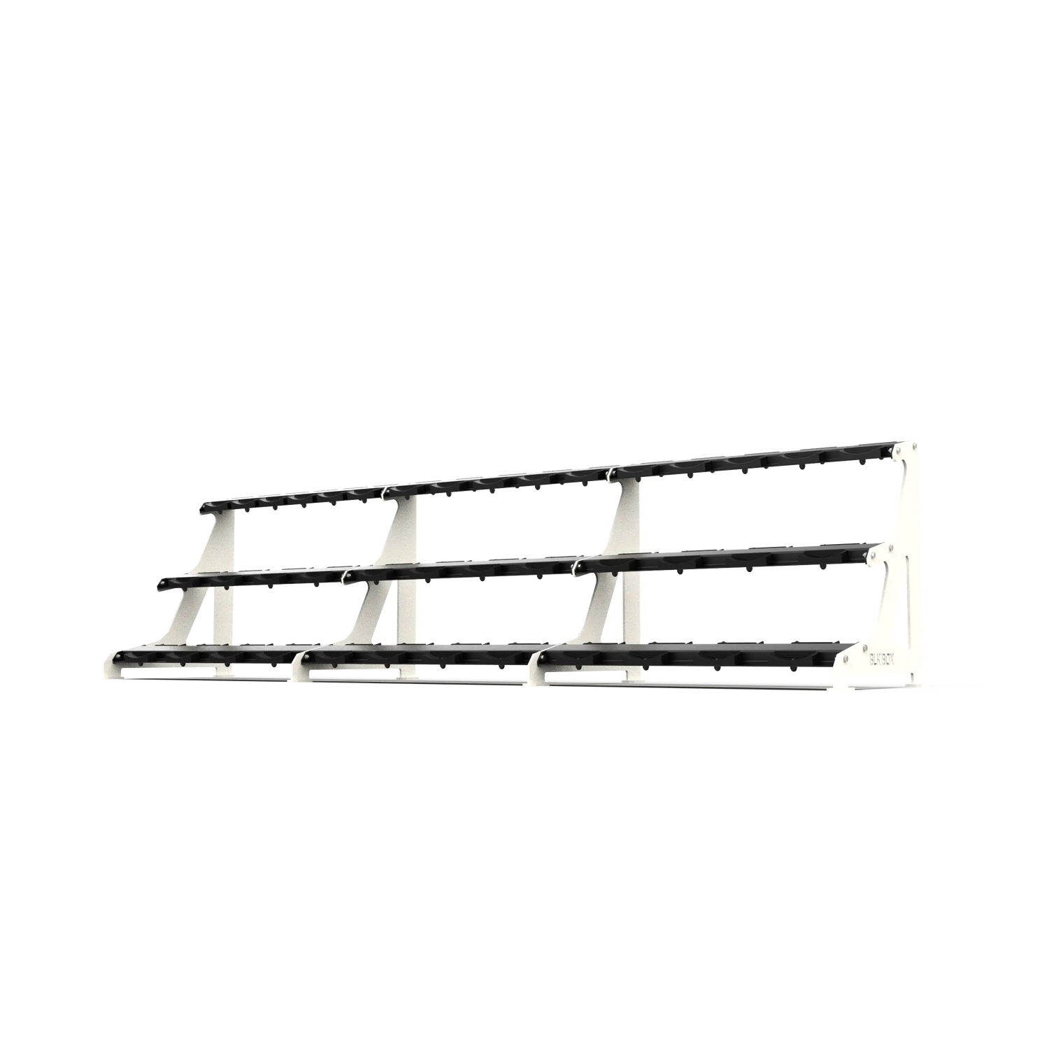 BLK BOX Premium 3 Tier Dumbbell Rack 40kg Pure White