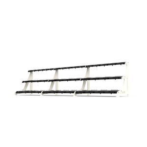 BLK BOX Premium 3 Tier Dumbbell Rack 40kg Pure White