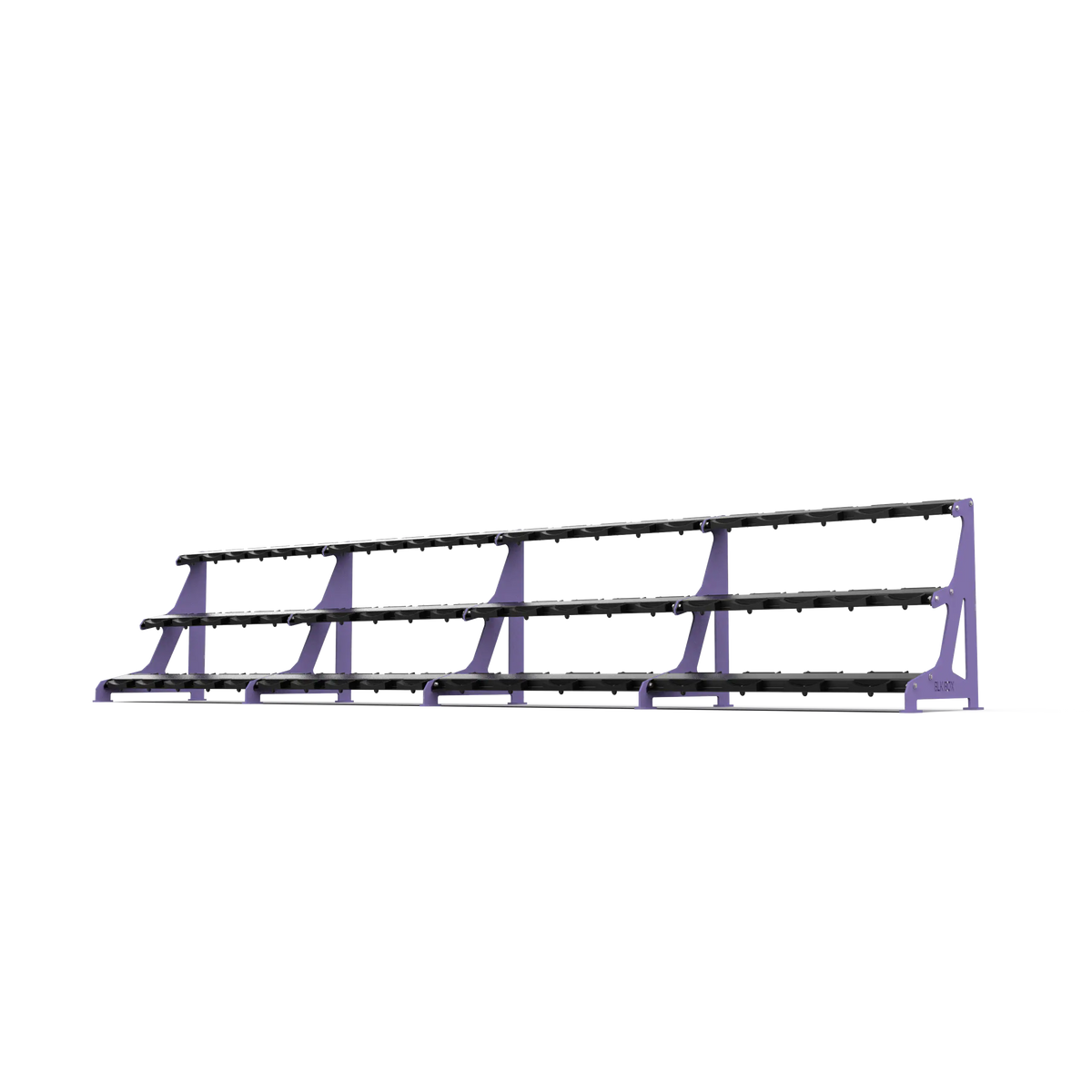 BLK BOX Premium 3 Tier Dumbbell Rack 60kg Purple Lilac