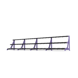 BLK BOX Premium 3 Tier Dumbbell Rack 60kg Purple Lilac