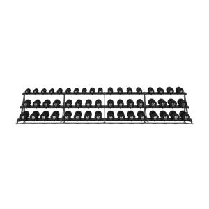 BLK BOX Premium 3 Tier Dumbbell Rack 50kg front angle