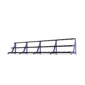 BLK BOX Premium 3 Tier Dumbbell Rack 50kg Purple Lilac