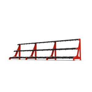 BLK BOX Premium 3 Tier Dumbbell Rack 40kg Traffic Red