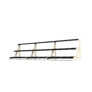 BLK BOX Premium 3 Tier Dumbbell Rack 40kg Flat White