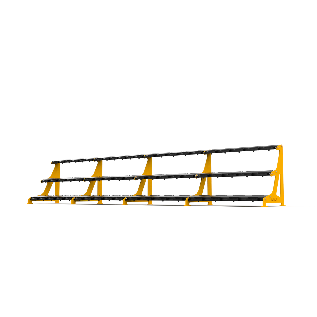 BLK BOX Premium 3 Tier Dumbbell Rack 60kg Golden Yellow