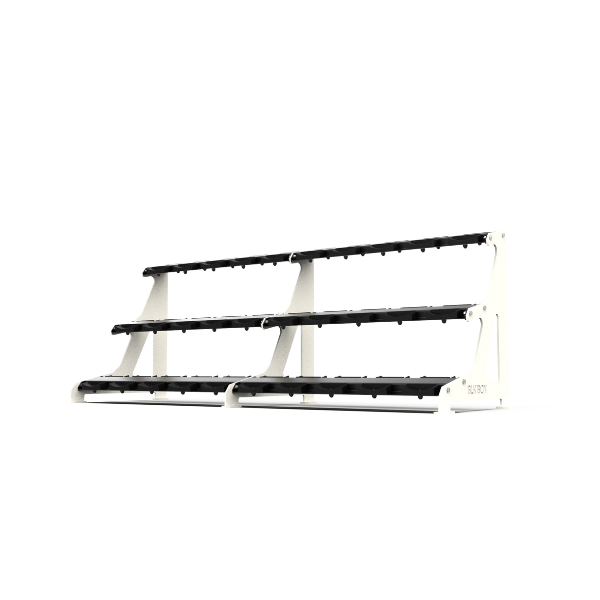 BLK BOX Premium 3 Tier Dumbbell Rack 30kg Pure White