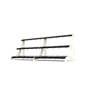 BLK BOX Premium 3 Tier Dumbbell Rack 30kg Pure White
