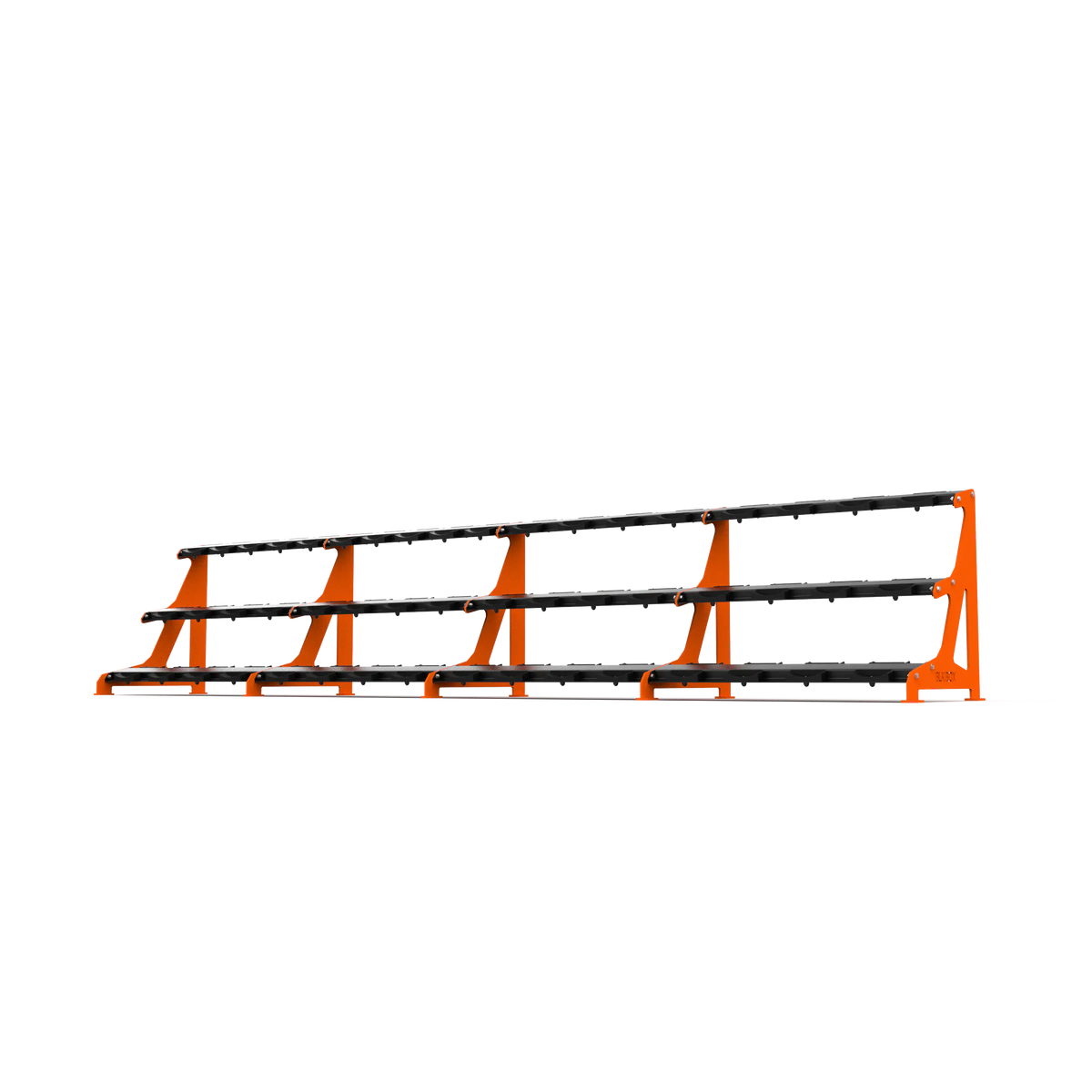 BLK BOX Premium 3 Tier Dumbbell Rack 50kg Burnt Orange