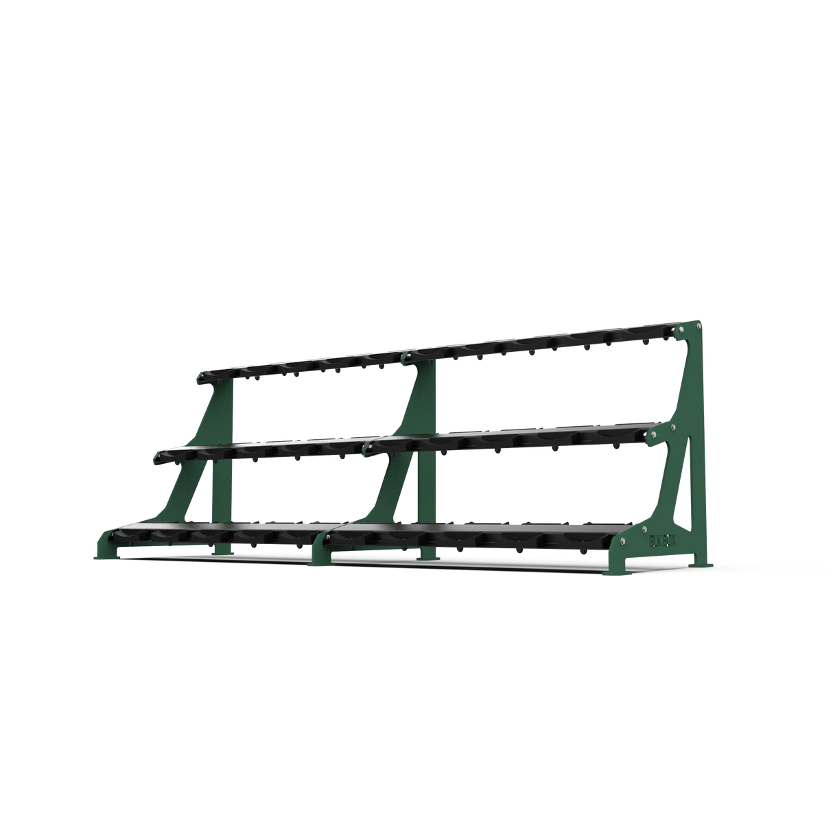 BLK BOX Premium 3 Tier Dumbbell Rack 30kg Forest Green