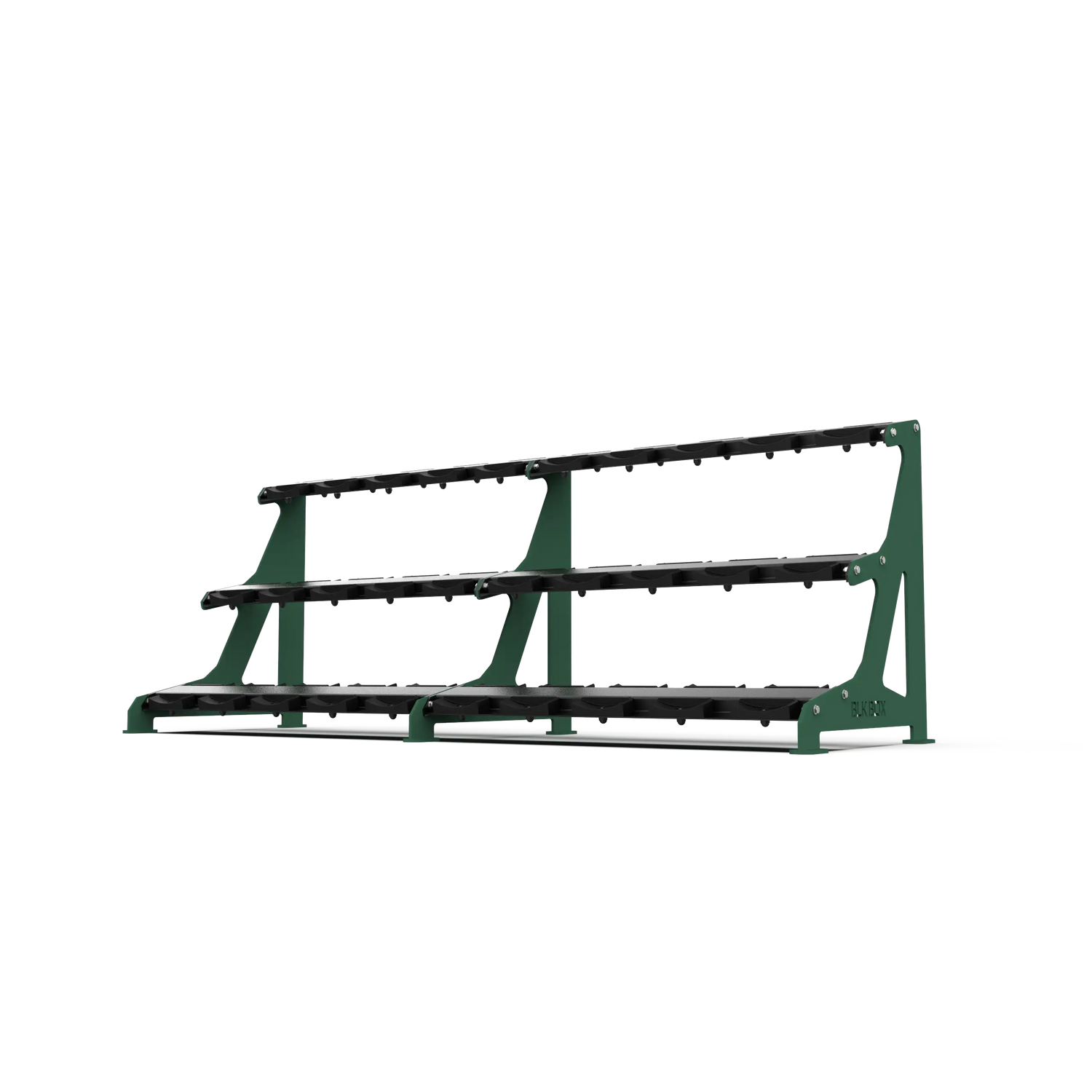 BLK BOX Premium 3 Tier Dumbbell Rack 30kg Forest Green