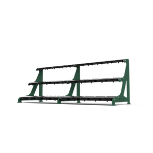 BLK BOX Premium 3 Tier Dumbbell Rack 30kg Forest Green