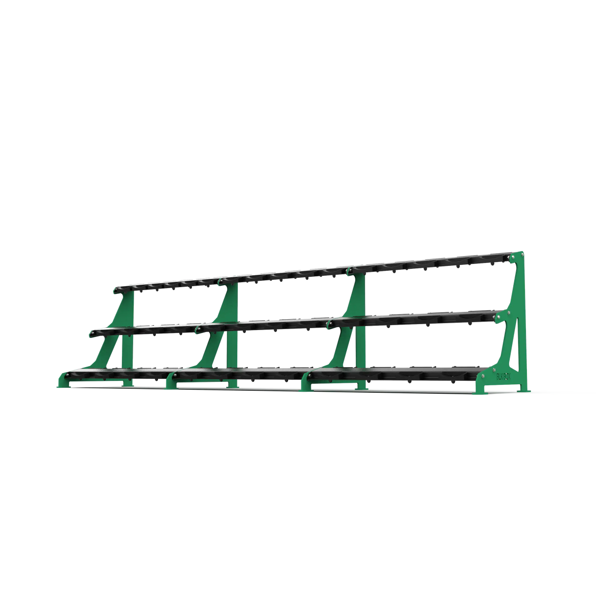 BLK BOX Premium 3 Tier Dumbbell Rack 40kg Signal Green