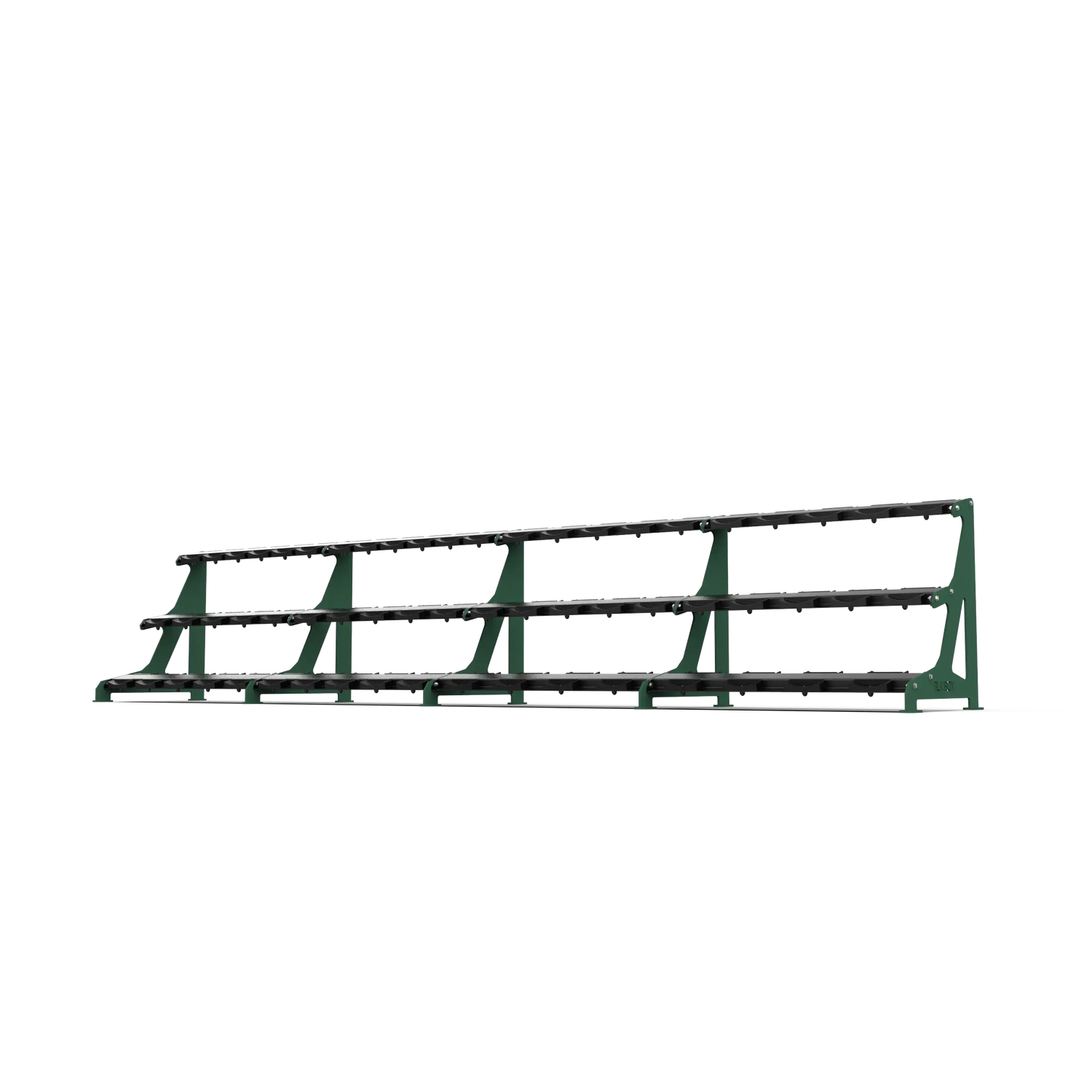 BLK BOX Premium 3 Tier Dumbbell Rack 60kg Forest Green