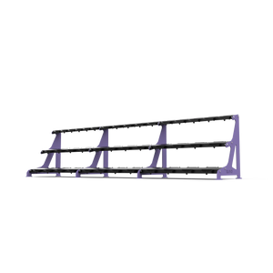 BLK BOX Premium 3 Tier Dumbbell Rack 40kg Purple Lilac