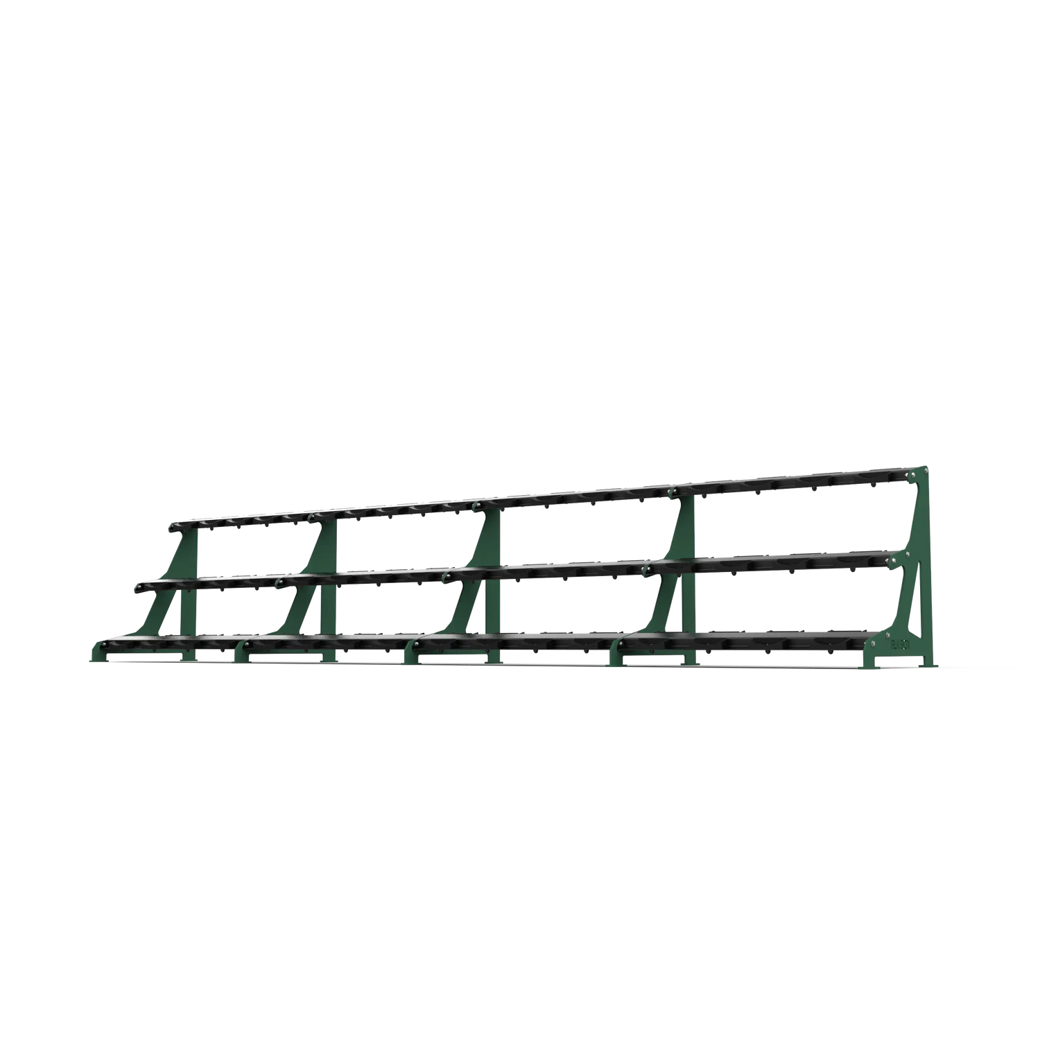 BLK BOX Premium 3 Tier Dumbbell Rack 50kg Forest Green