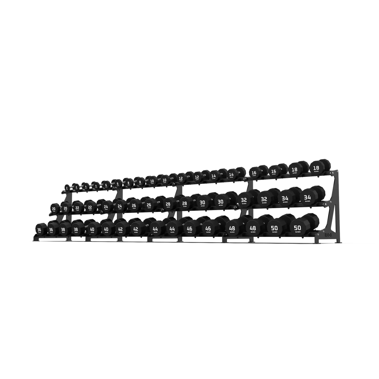 BLK BOX Premium 3 Tier Dumbbell Rack 50kg
