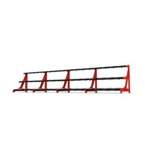 BLK BOX Premium 3 Tier Dumbbell Rack 50kg Traffc Red