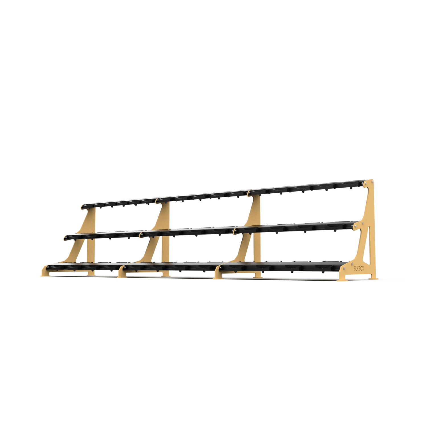 BLK BOX Premium 3 Tier Dumbbell Rack 40kg Sand Yellow