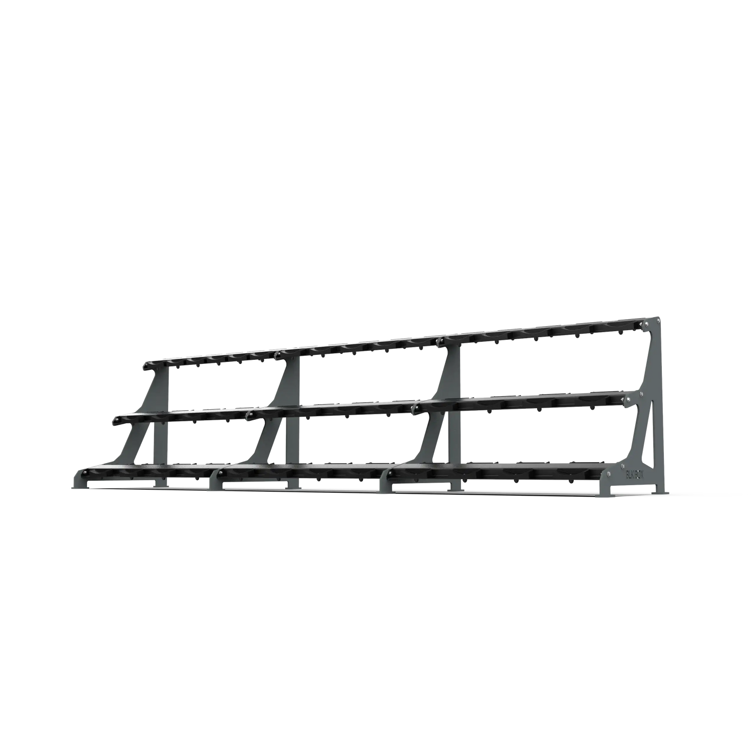 BLK BOX Premium 3 Tier Dumbbell Rack 40kg Graphite Grey