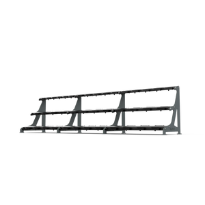 BLK BOX Premium 3 Tier Dumbbell Rack 40kg Graphite Grey