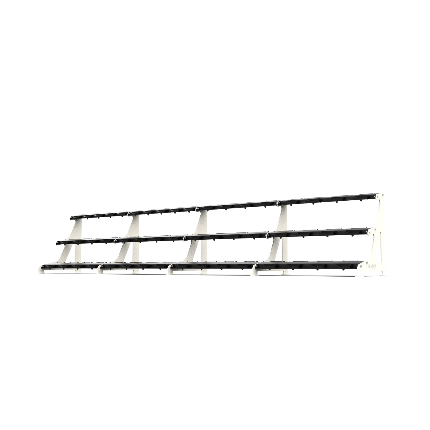 BLK BOX Premium 3 Tier Dumbbell Rack 50kg Pure White