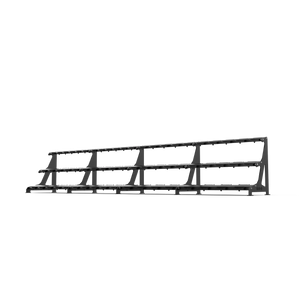 BLK BOX Premium 3 Tier Dumbbell Rack 50kg Graphite grey