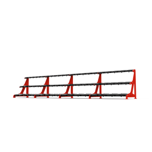 BLK BOX Premium 3 Tier Dumbbell Rack 60kg Traffic Red